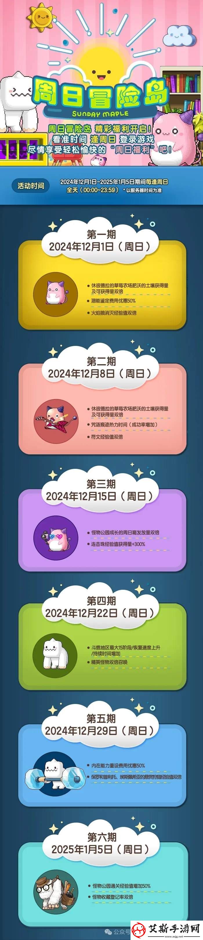 冒险岛周日活动2024年12月福利一览-游戏蝴蝶